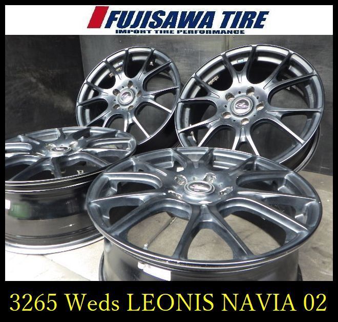 WEDS LEONIS NAVIA 02 中古 ホイール 4本セット 3265】B△送料無料△Weds
