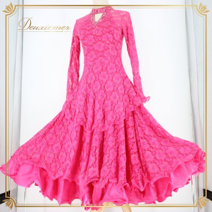 社交ダンス 衣装 スタンダード ドレス ワンピース パーティ衣装 prima