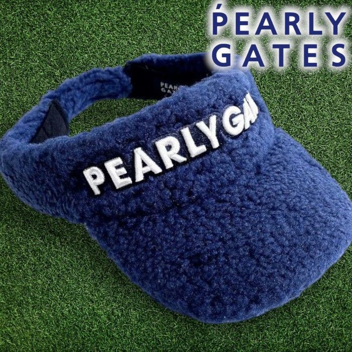 ジャックバニー】刺繍 立体3Dロゴ ゴルフ サンバイザー バニー 綿 紺×白