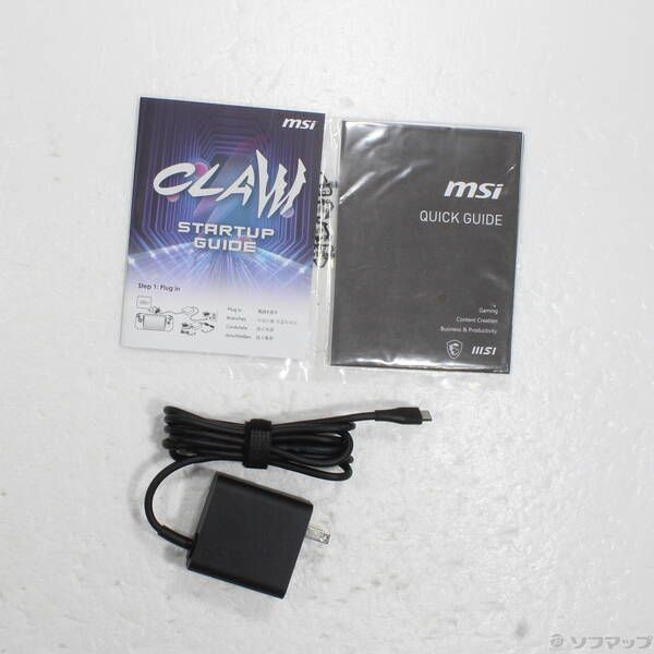 AI+ 0 A2VM MSI Claw-8-AI+A2VM-201JP Claw(クロー) Ultra Claw Core Gaming 1 ブラック&amp;サンドストーム ブラック 中古Claw(クロー) ホワイト」のスペシャルカラーを採用した「Claw 32G