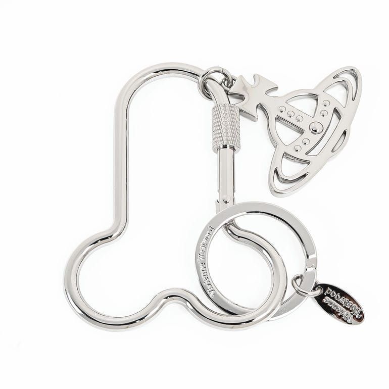 新品 ヴィヴィアンウエストウッド Vivienne Westwood キーリング キーホルダー チャーム ペニス カラビナキーリング メンズ シルバー 8203011BU OM000A SILVER