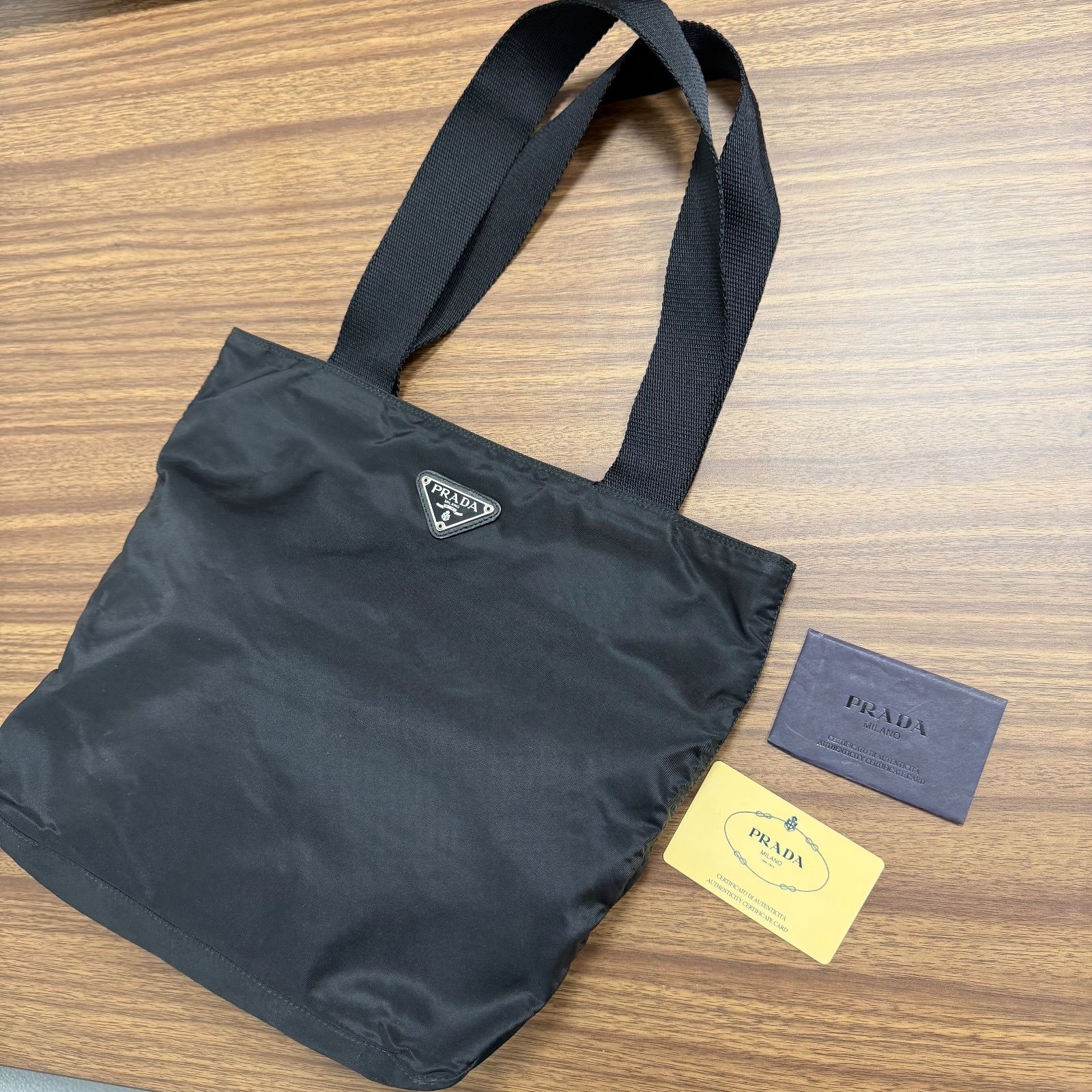 ☆【1点限り】PRADA プラダ ハンドバックB7338 三角ロゴプレート