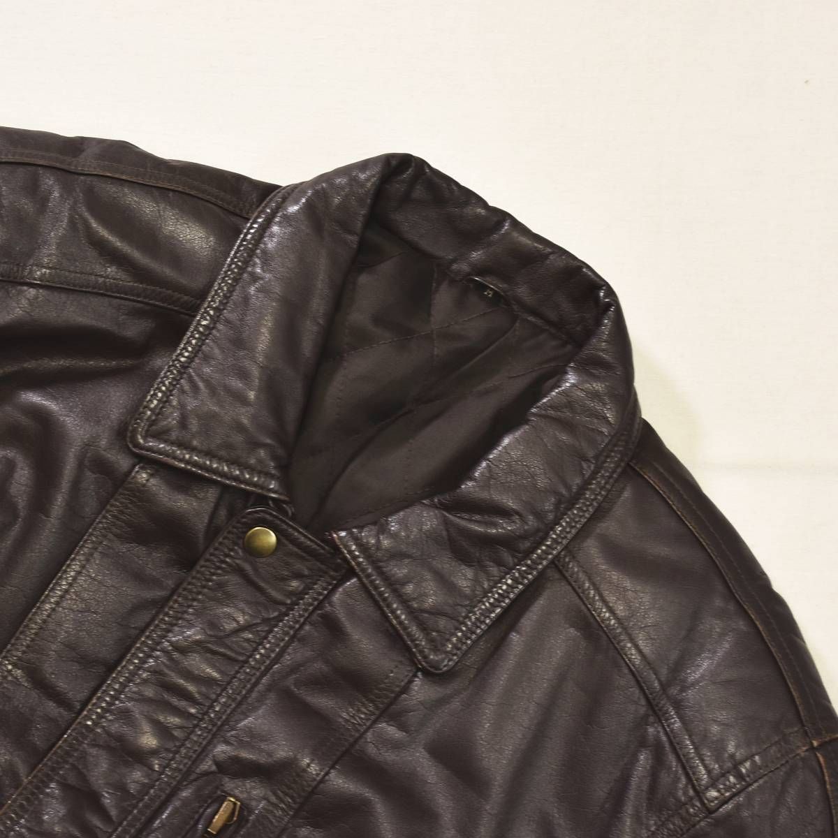 本革】 90s ヴィンテージ LUAU atsukawa 牛革 カウハイド レザー カー