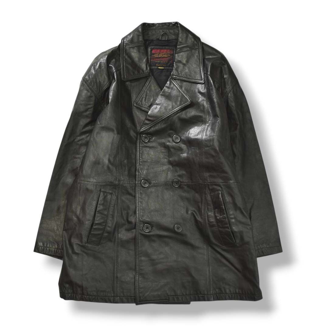 本革】 90s ヴィンテージ D HOMME A HOMME 牛革 カウハイド レザー