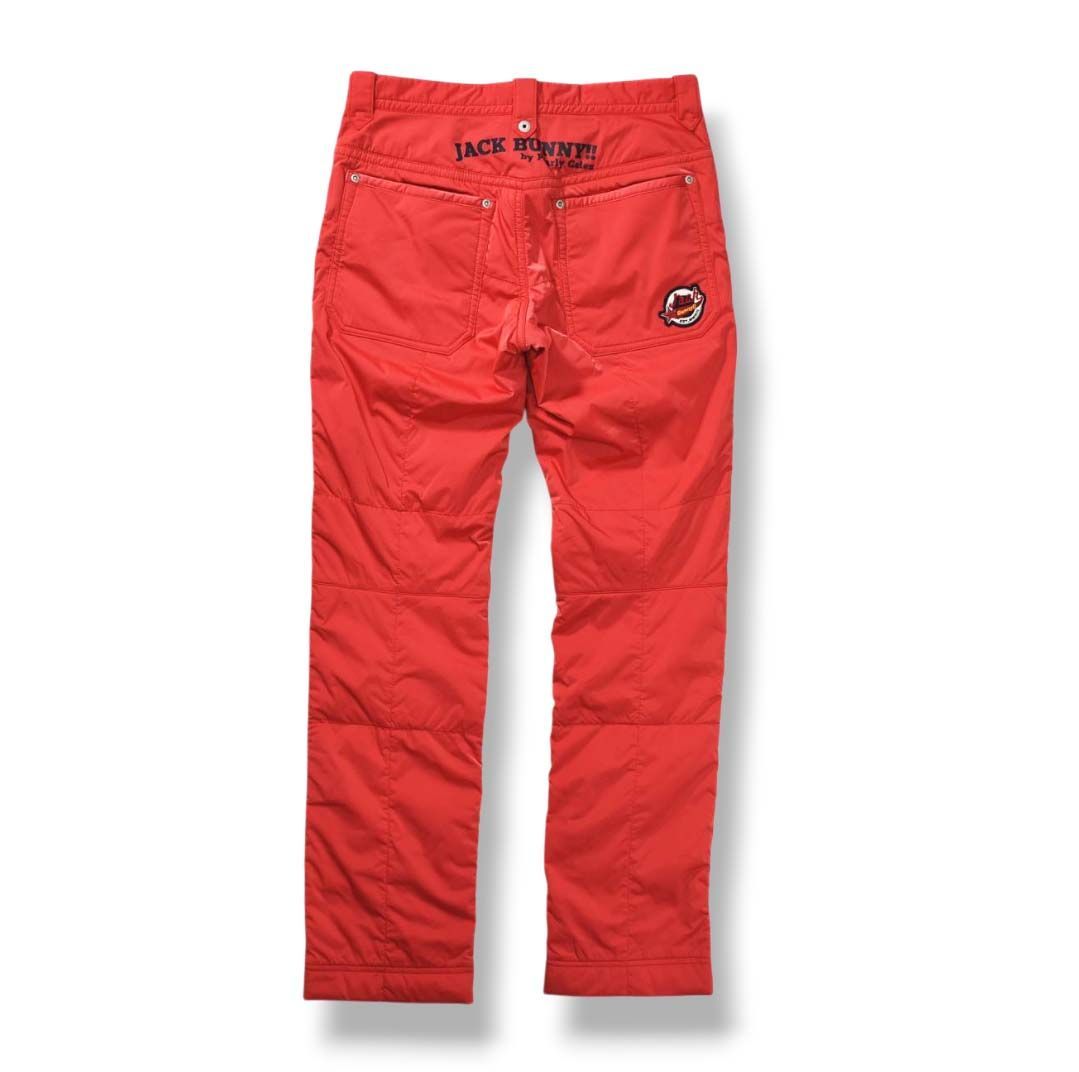 新品 Jack Bunny ゴルフ 中綿 キルティング パンツ ジャックバニー 中綿パンツ ネイビー キルティング 蓄熱裏地 シンプル