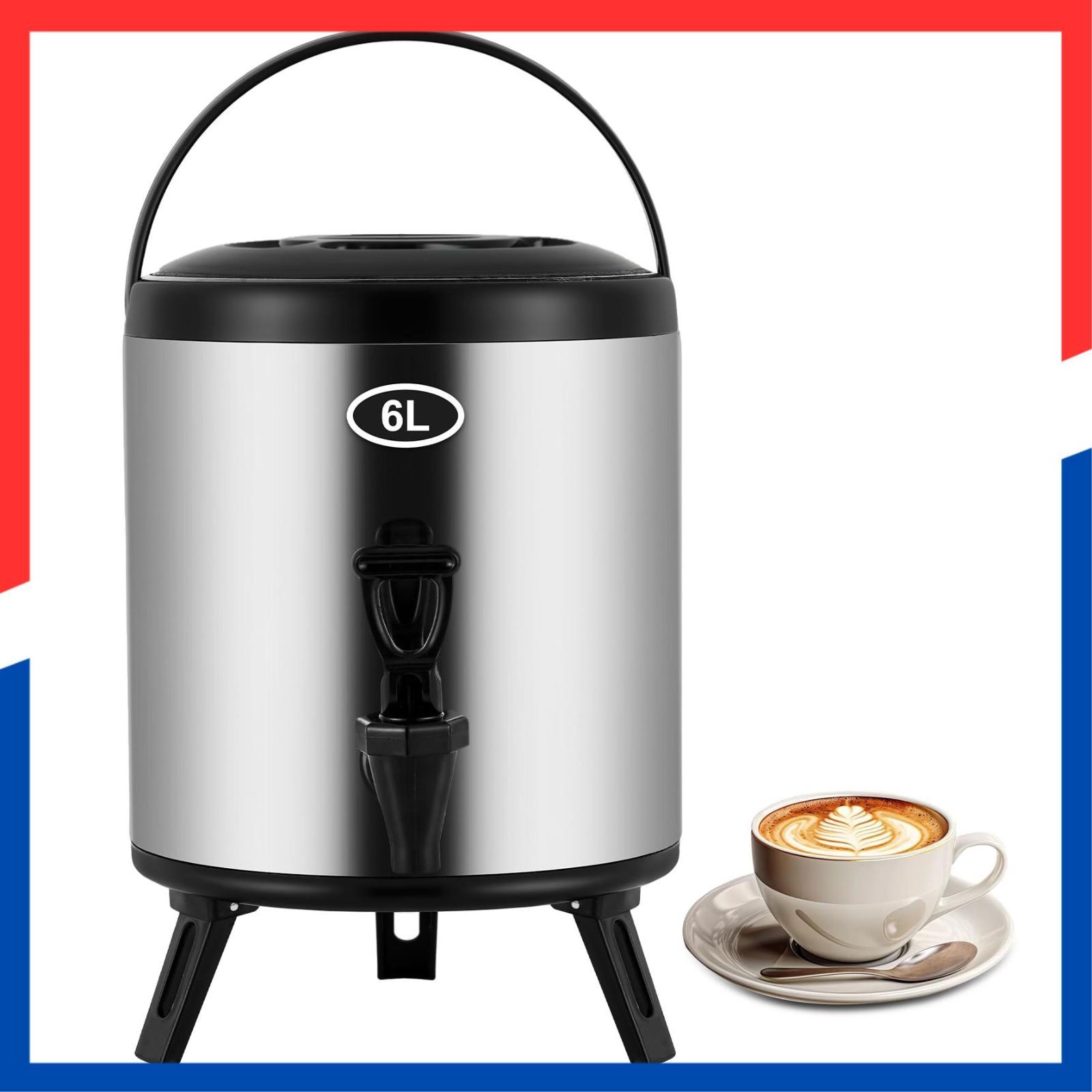 ウォータージャグ ステンレス キーパー バケット 保温ジャグ 魔法瓶 アウトドア用ジャグ 保温・保冷 8L/10L/12L大容量 ポ Qinaaiu  ック ウォータージャグ 保冷 保温ステンレス キーパー 6L/8L/10L/12L キャンプ キャンプ用品アウトドア Qinaaiu ック  ウォータージャグ ...