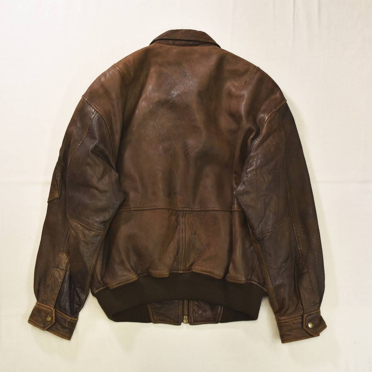 本革】 90s ヴィンテージ ロボ ROBO フランス製 生地 羊革 ラム レザー