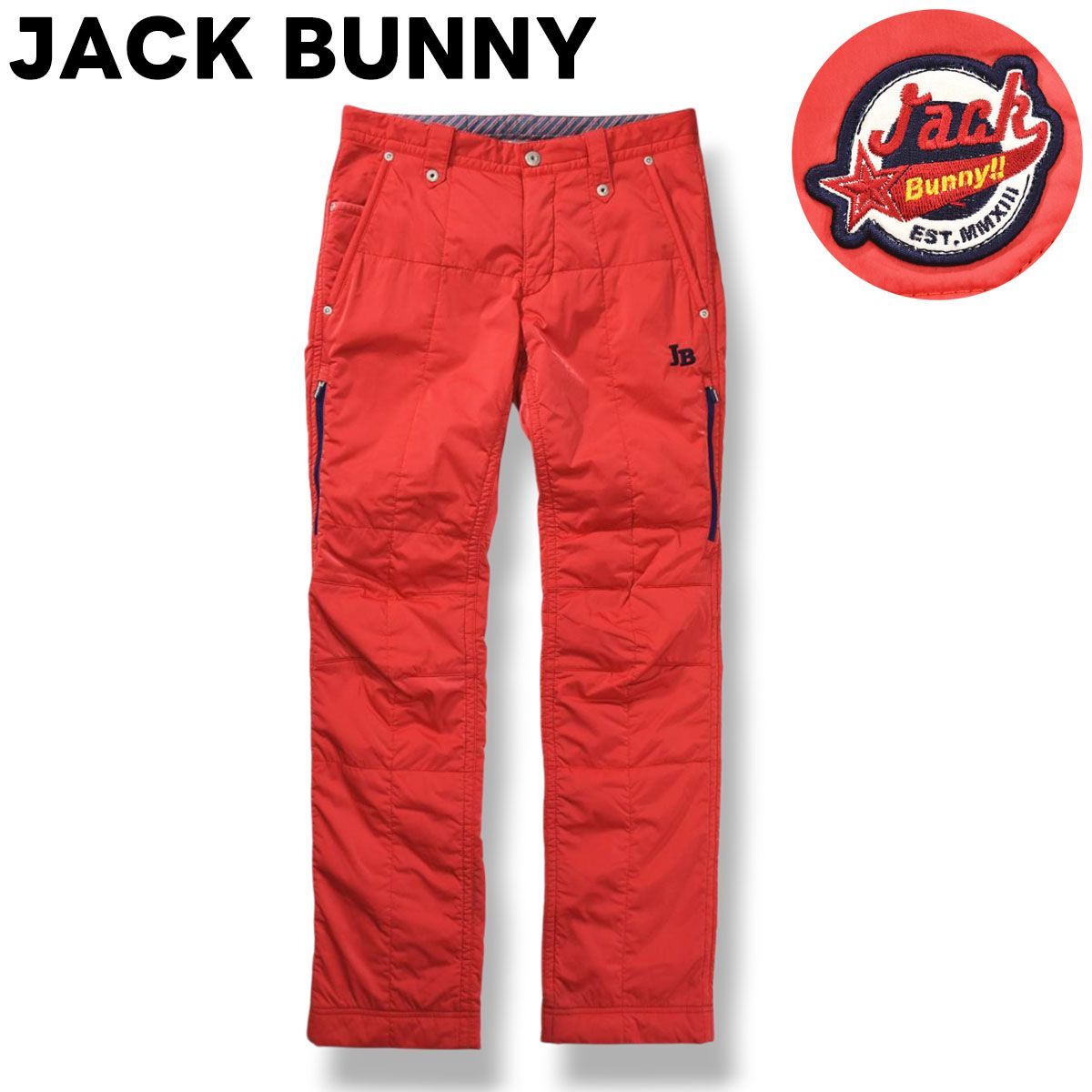 ジャックバニー JACK BUNNY 中綿 キルティング ウィンド パンツ ジップ