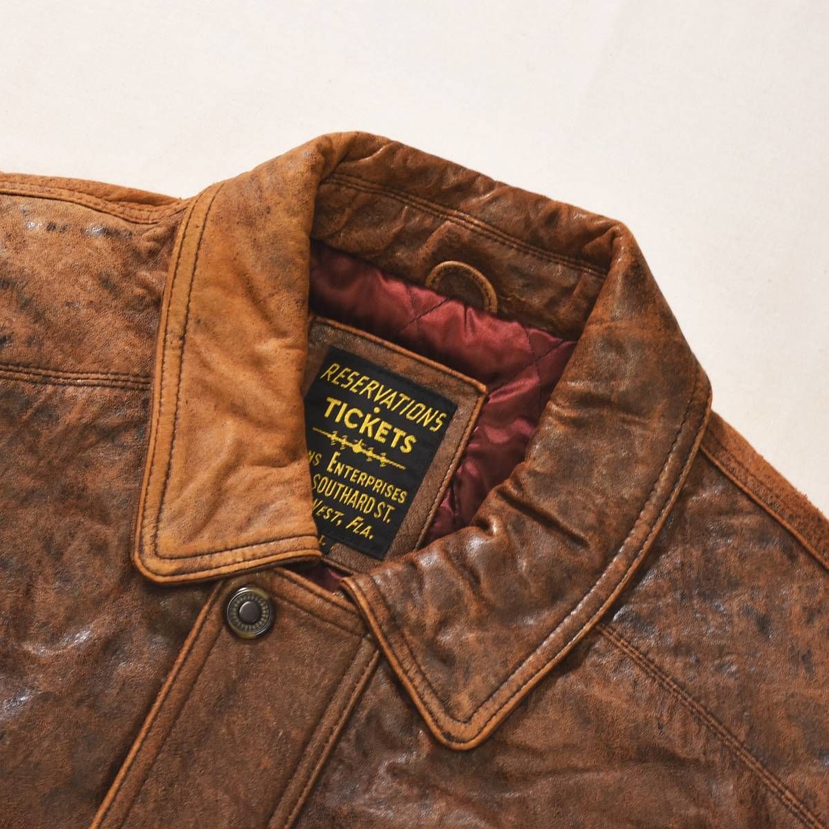 本革】 90s ヴィンテージ リザベーションズ チケッツ RESERVATIONS