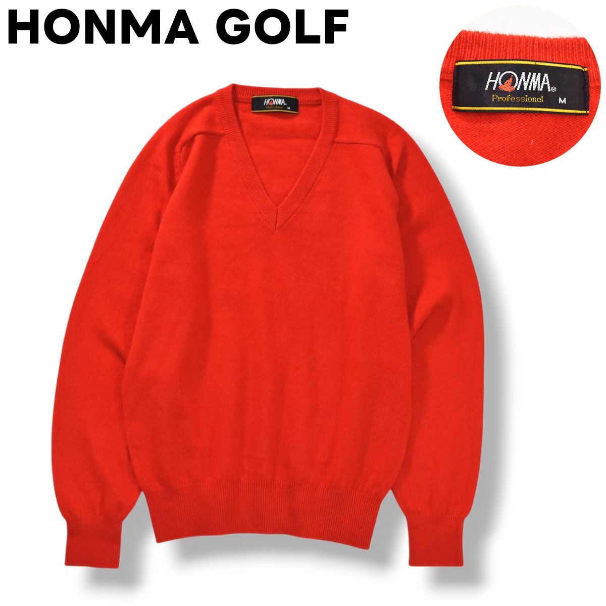 新品未使用 ホンマゴルフ カシミヤ100%セーター Lサイズ カシミア100% 高級 HONMA 本間ゴルフ ニット セーター R-8447 - メルカリ