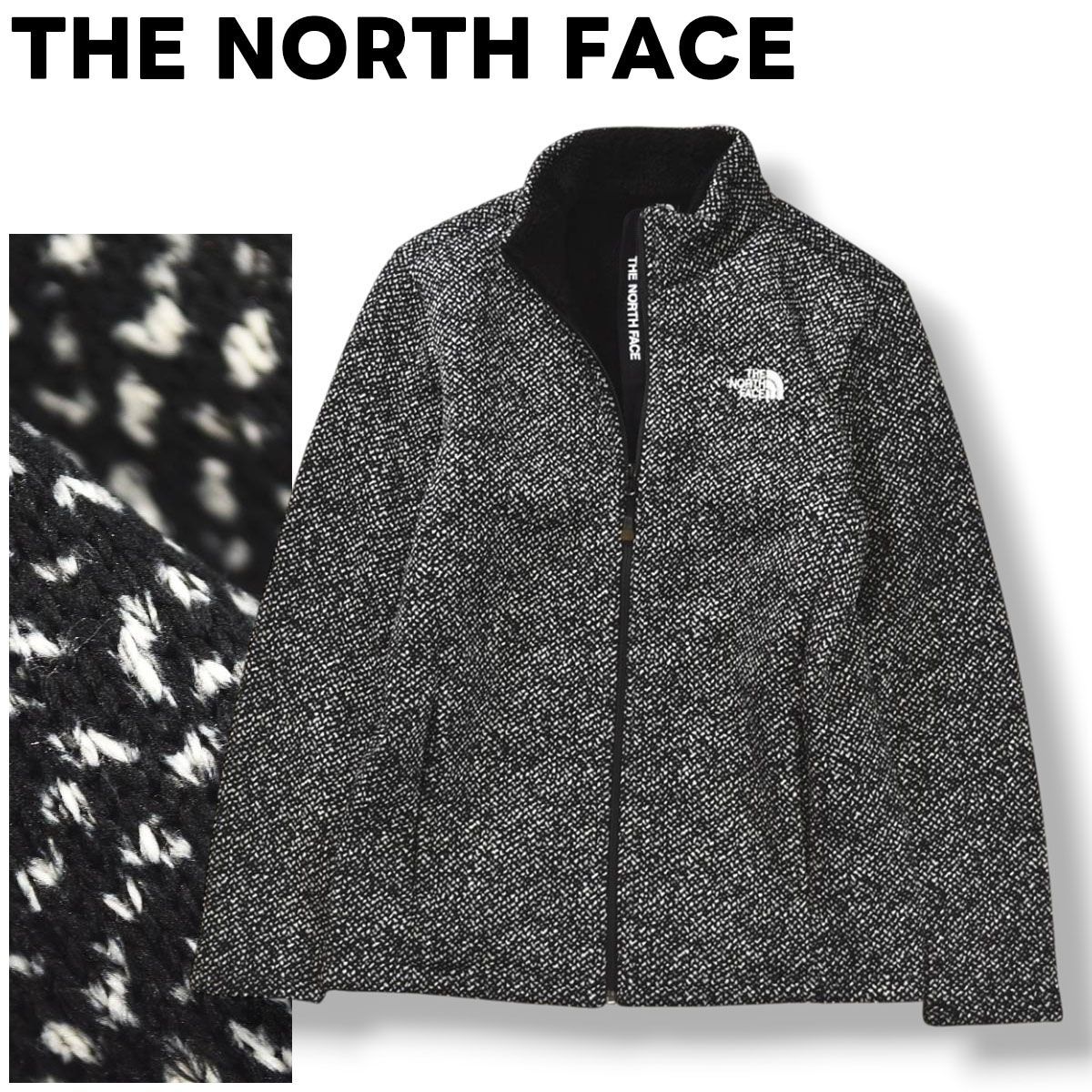 美品】 ノースフェイス THE NORTH FACE ニット x フリース ジャケット 