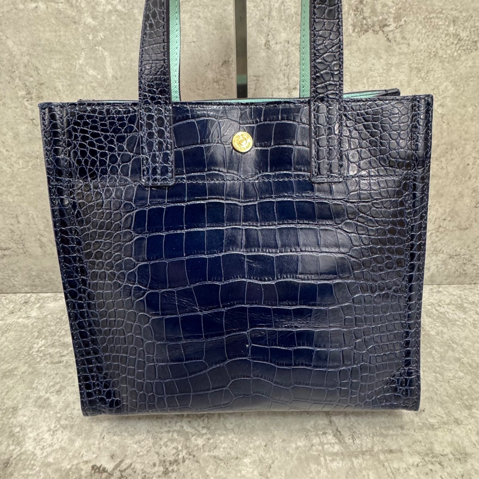 未使用】A.D.M.J. クロコ型押し THE BEE ザ・ビー スワロフスキー