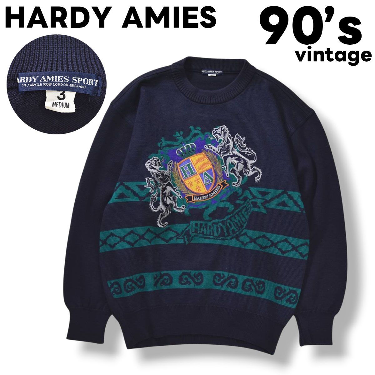90s ヴィンテージ 日本製 ハーディエイミス スポーツ HARDY AMIES