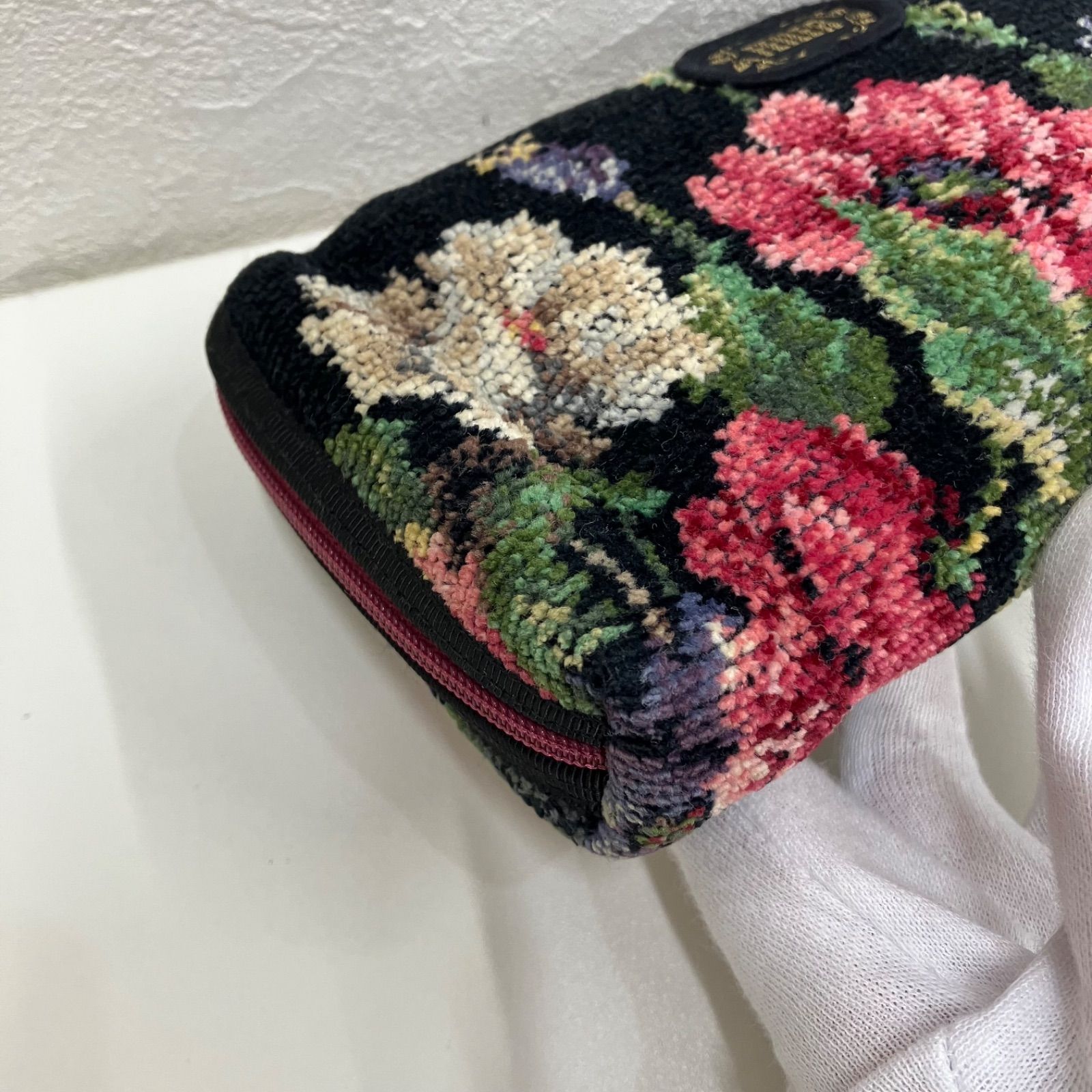 7787 FEILER フェイラー ポーチ マルチケース 財布機能 ラビリンス 花