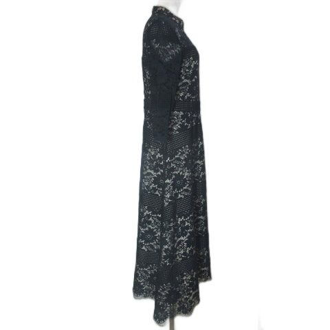 Diagram ダイアグラム　ドレス 花柄 総レース　ハイネック Diagram ダイアグラムドレス 花柄 総レースハイネック