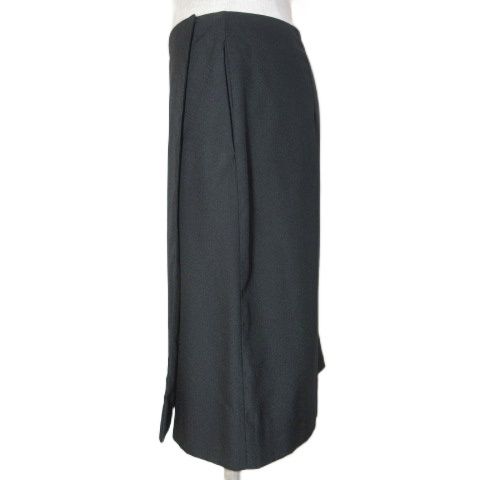 プラダ PRADA 美品 2013 ラップスカート SABLE ひざ丈 タイト 38 日本