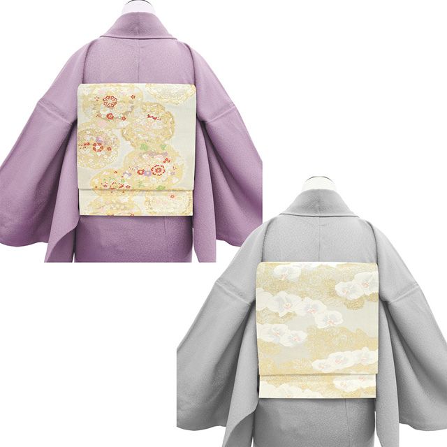 新古品】 丸帯 未使用 フォーマル リバーシブル 正絹 京都 西陣 金銀糸