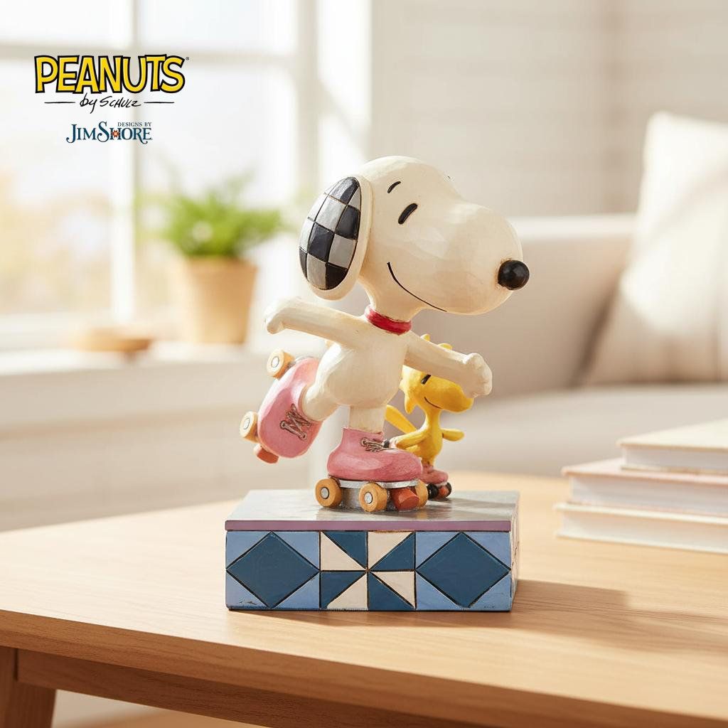 スヌーピー&ウッドストック ローラースケート 13cm | 高品質