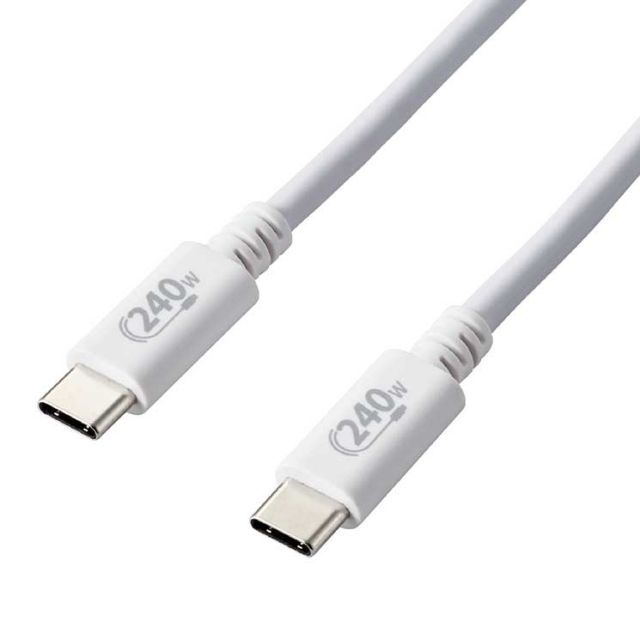 エレコム USB Type-cケーブル 2.0 PD EPR対応 240W （USB-C to USB-C） 2m