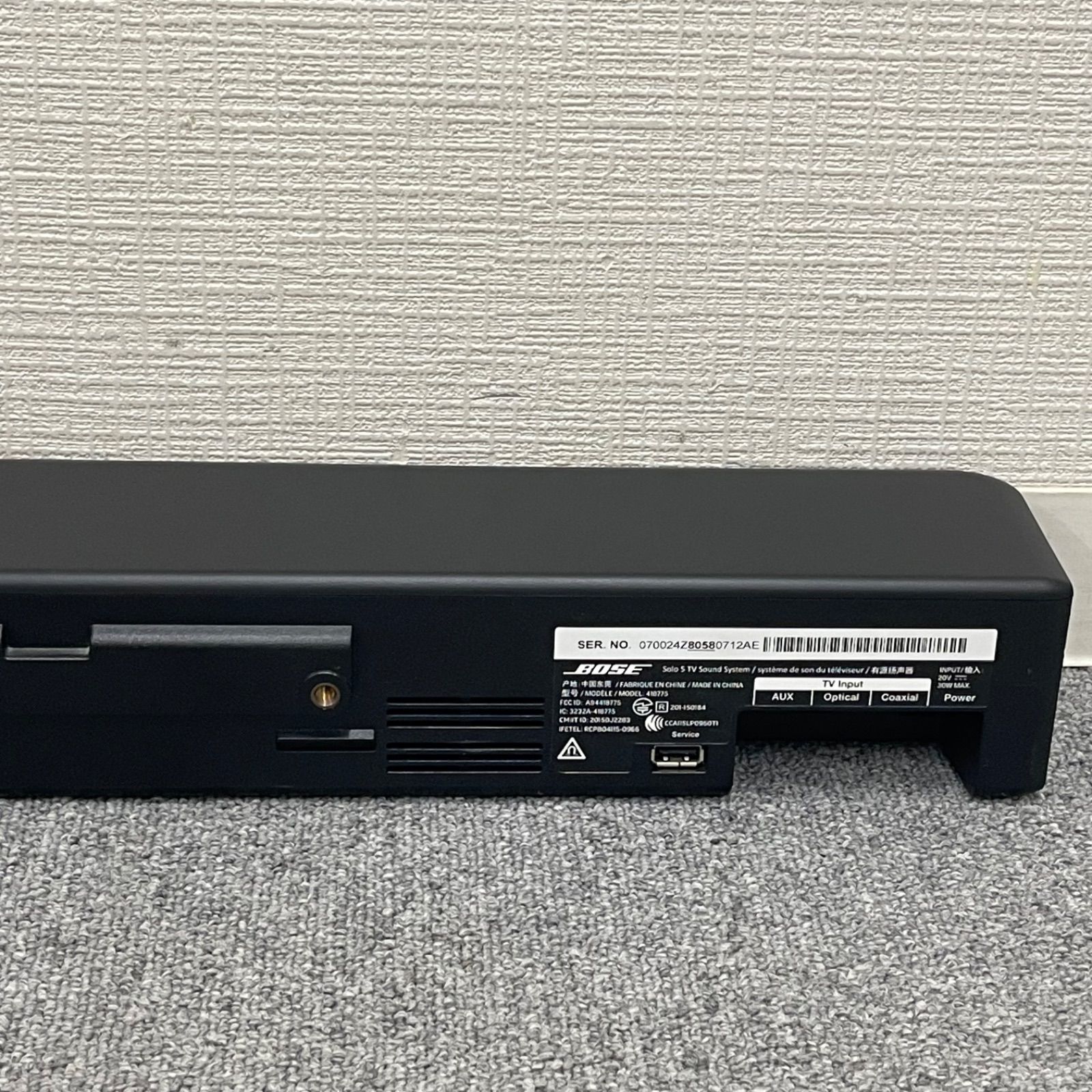 NPA】ジャンク BOSE ボーズ Solo 5 TV Sound System 418775 サウンド