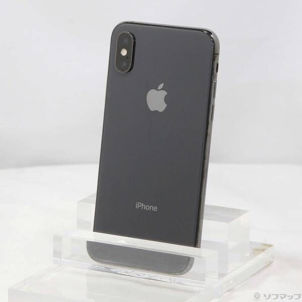 【HOT，新作登場】 〔中古品〕 iPhoneXS 256GB スペースグレイ MTE02J／A SIMフリー【258】 スマートフォン本体