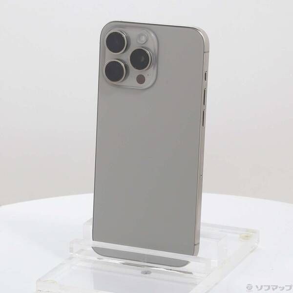 新作登場，送料無料 〔中古品〕 iPhone15 Pro Max 256GB ナチュラルチタニウム MU6R3J／A SIMフリー【297】 スマートフォン本体