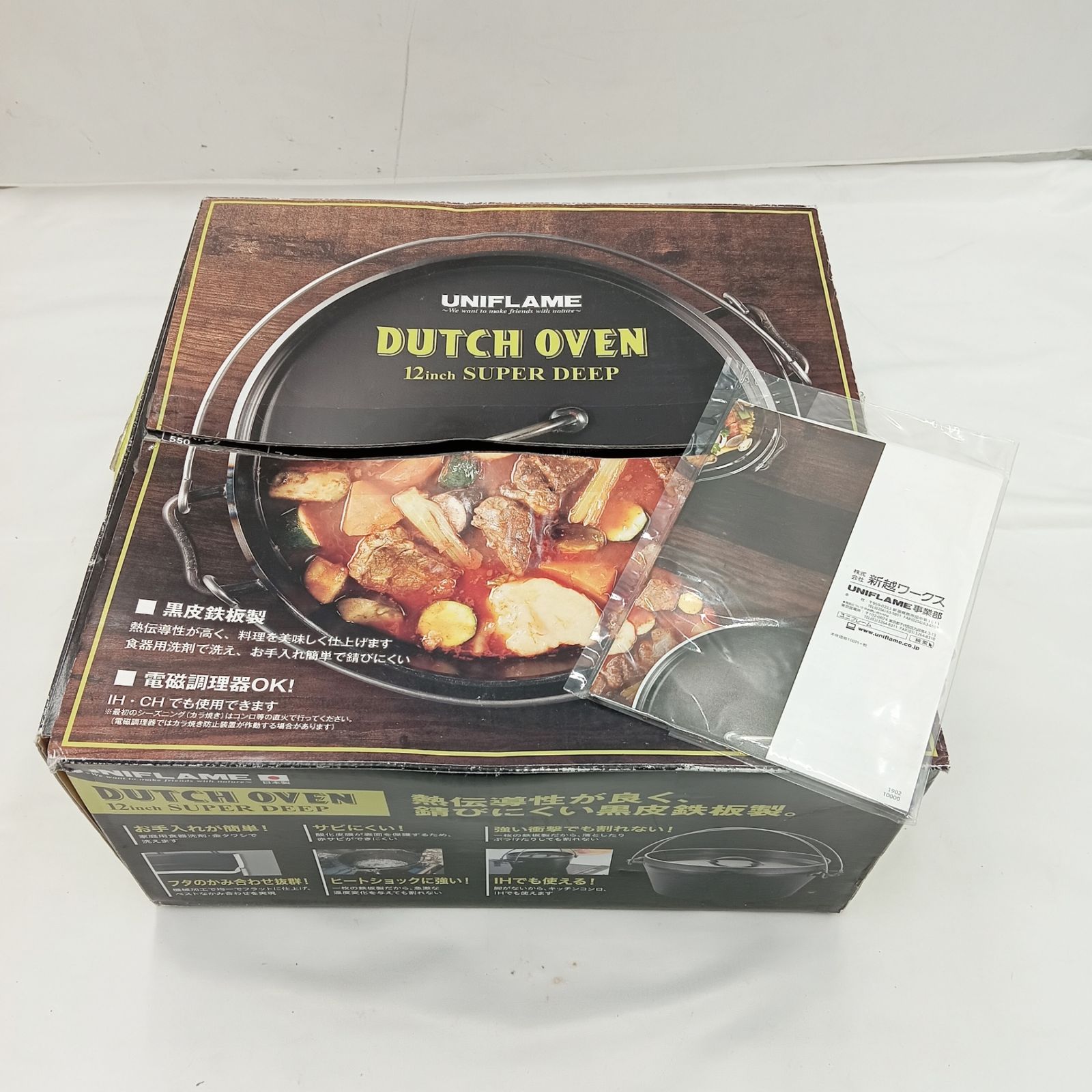 UNIFLAME(ユニフレーム) ダッチオーブンスーパーディープ 12インチ