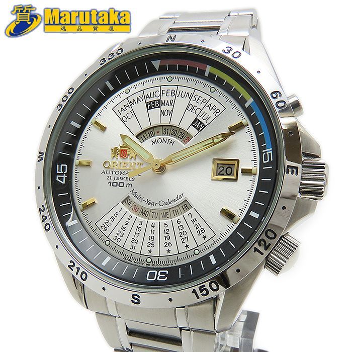 オリエント 】ORIENT 自動巻 腕時計 万年カレンダー クラシック マルチ