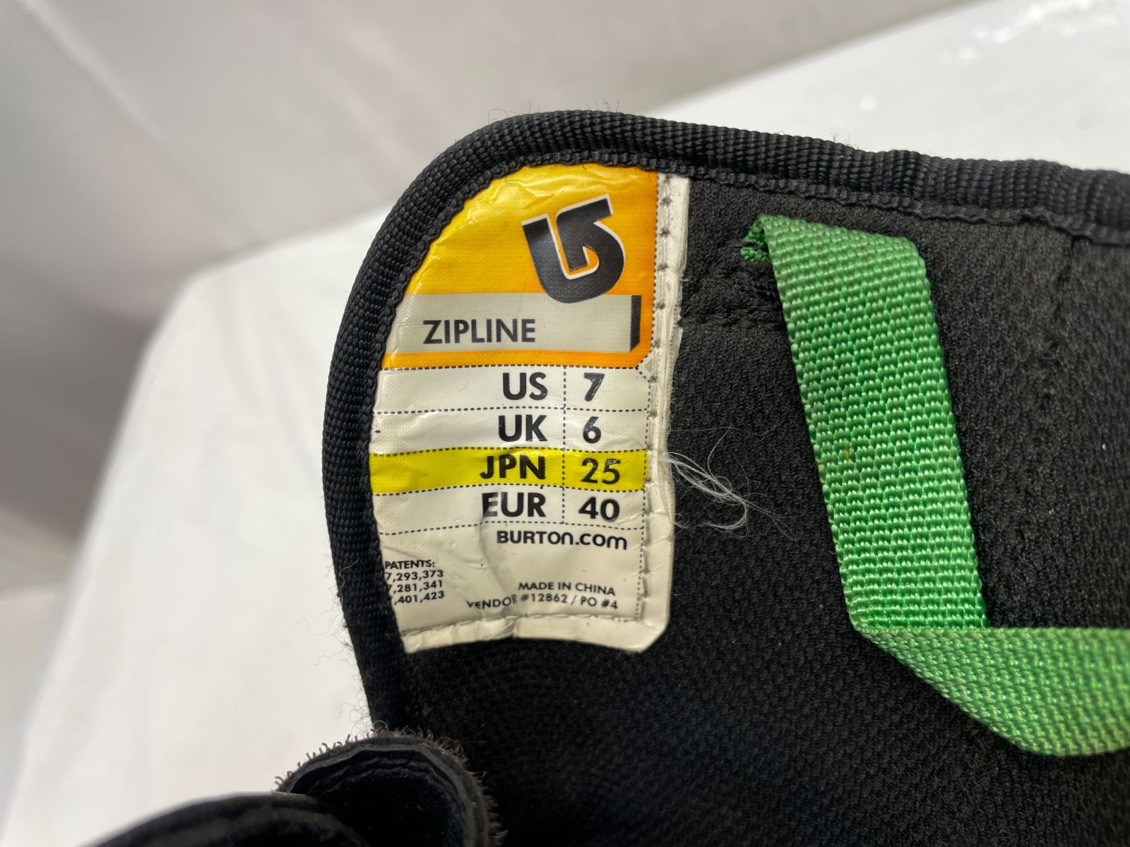 スノーボード ブーツ Burton ZIPLINE 25.0 cm スノボ バートン ジップ