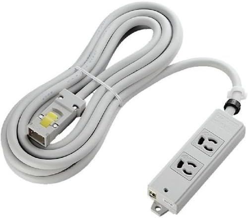 RoHS対応/工事用タップ/3P/ハーネスプラグ/抜け止め/マグネット/2個口/5.0m/ホワイト  T-WHRM3250LG-RS ELECOM