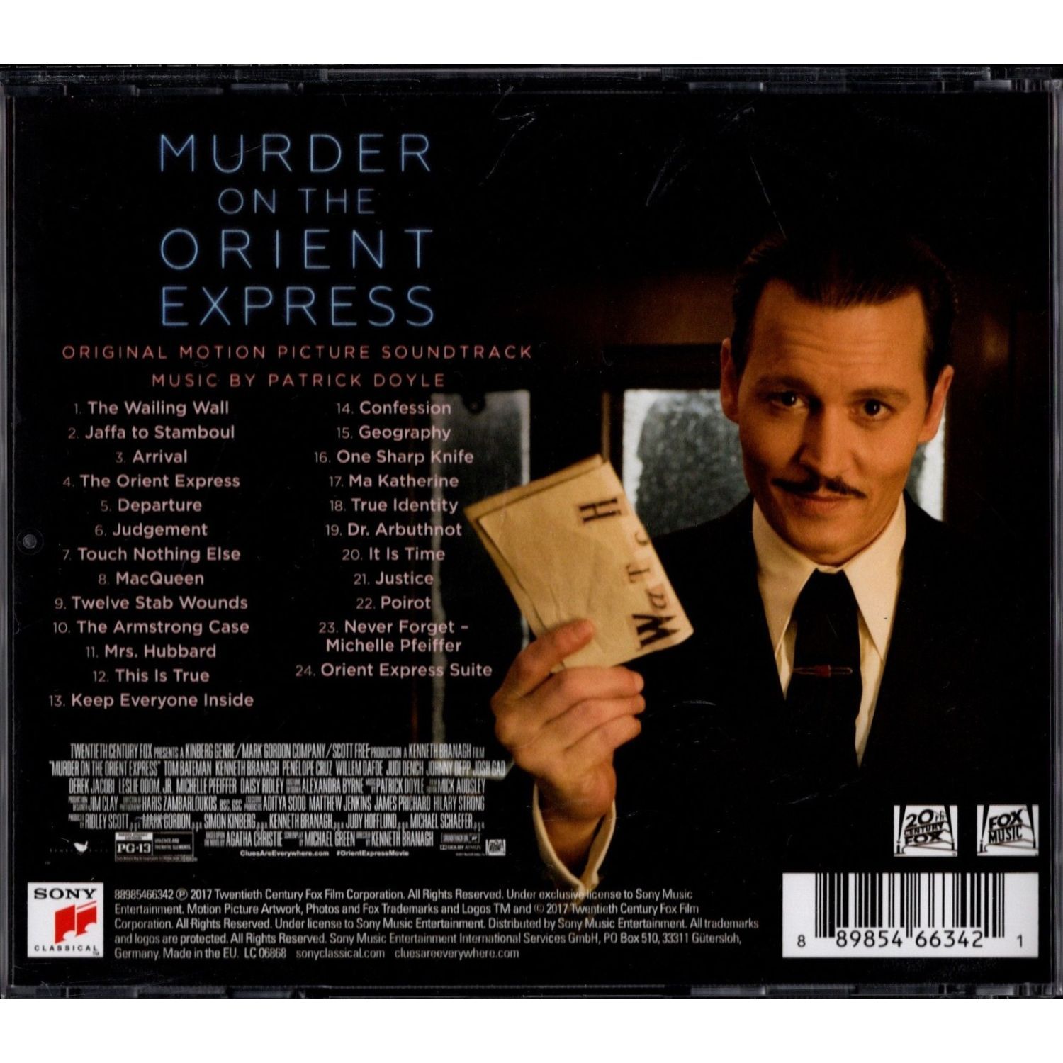 送料無料】 オリエント急行殺人事件 オリジナル・サウンドトラック CD