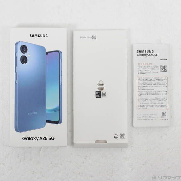 中古品〕 Galaxy A25 5G 64GB ブルー SCG33 au SIMフリー【297】 A25