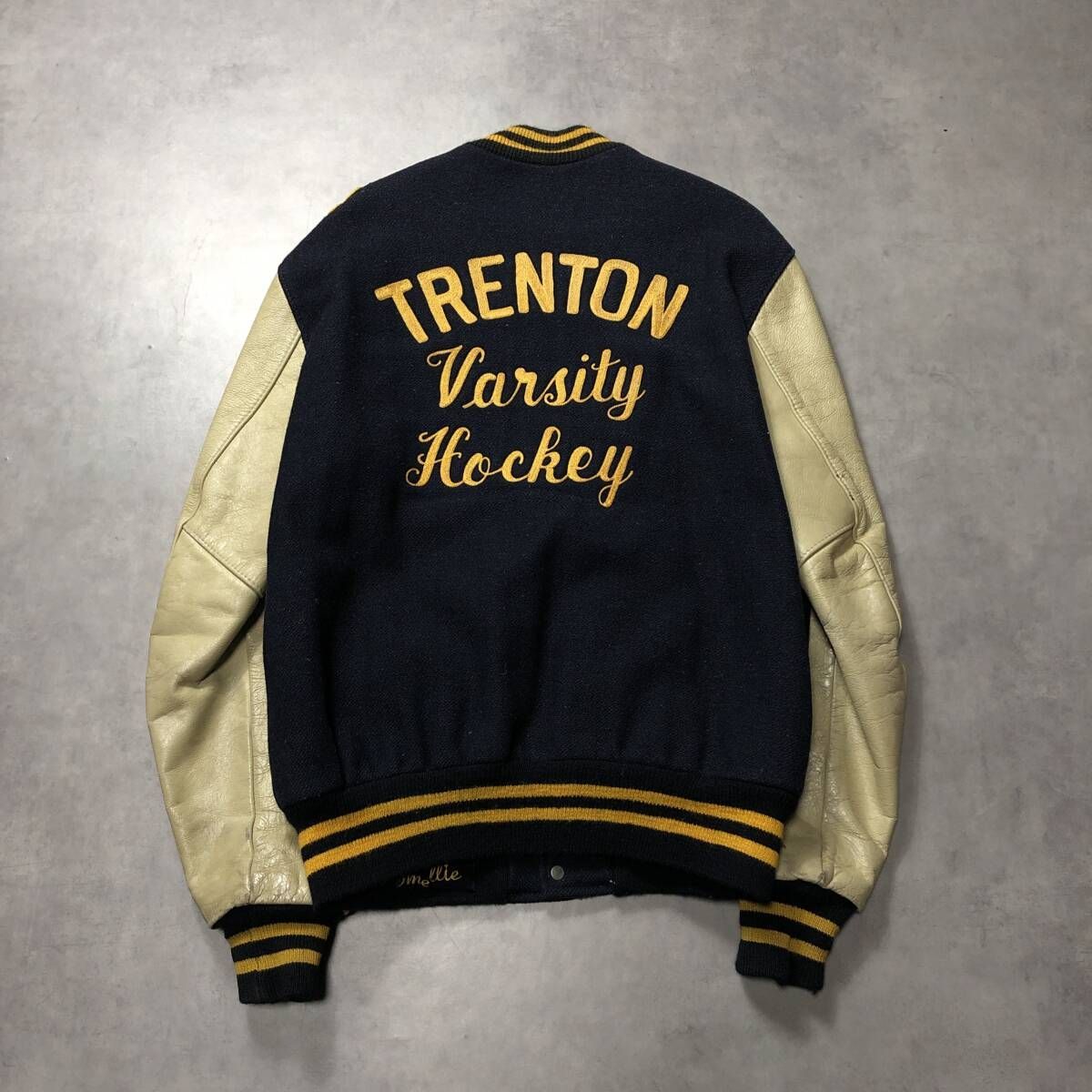 クルセイダーズ　ビンテージ　スタジャン　袖レザー　アメリカ製　44 USヴィンテージスタジャン クルセイダーズ ビンテージ スタジャン 袖