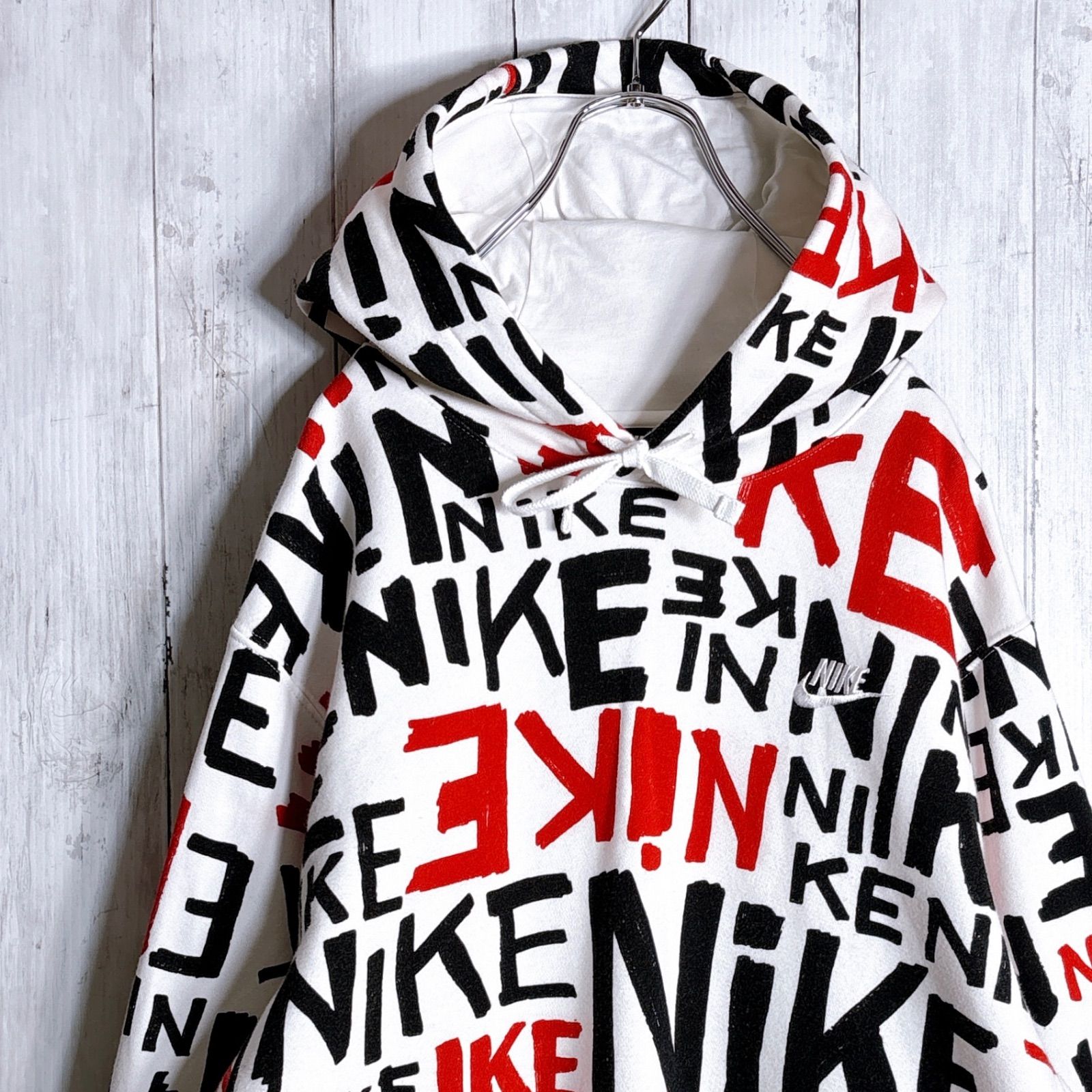 国内正規品】ナイキ 総柄 マルチロゴ パーカー / NIKE vintage Parka 
