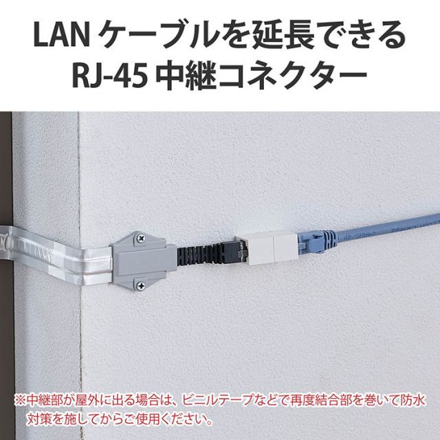 エレコム LAN中継コネクタ、保護テープセット(CAT6A) ELECOM