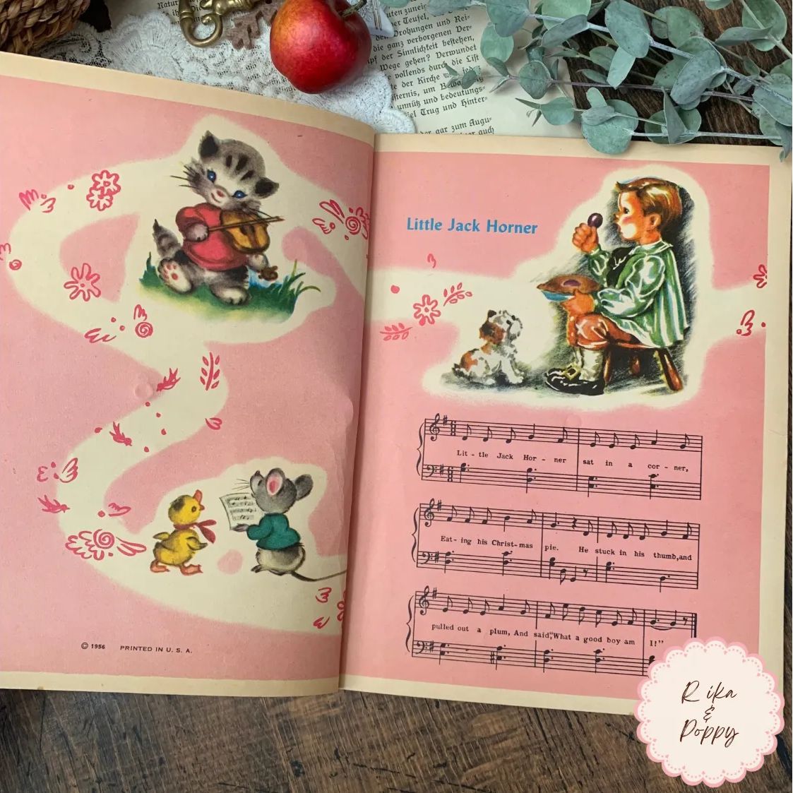 ヴィンテージ 絵本 Rosemary Clooney's Children's Song Book 1956年