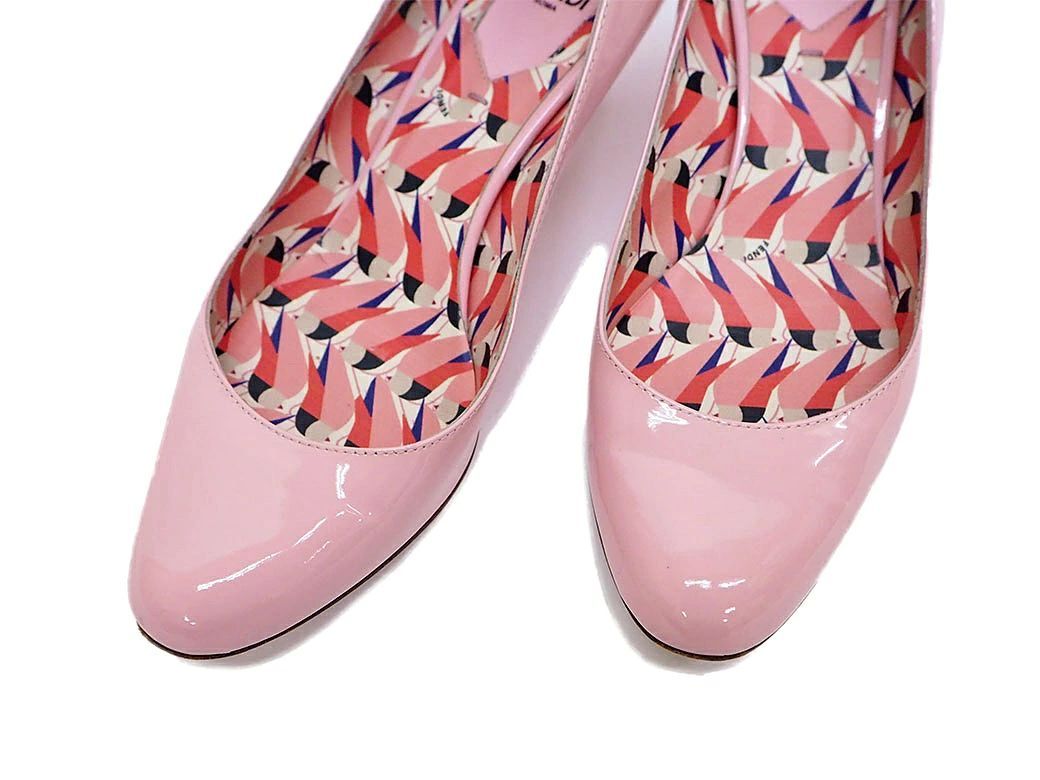 FENDI フェンディ 靴 エナメルパンプス ピンク レディース パテント