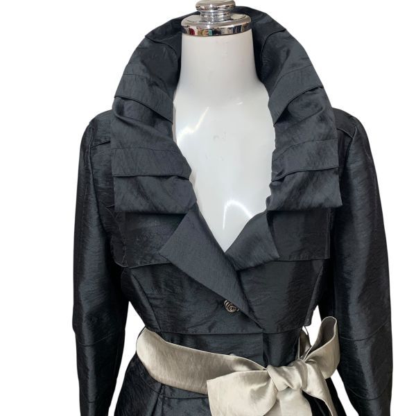 オースチンリード Austin Reed レディース ジャケット フリル オースチンリード Austin Reed スプリングコート 七分袖 ビッグカラー