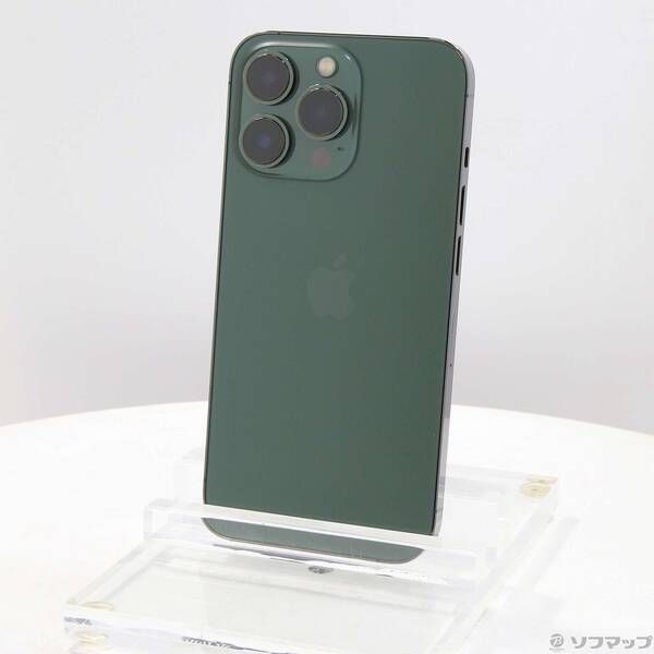 中古品〕 iPhone13 Pro 128GB アルパイングリーン MNDX3J／A SIMフリー