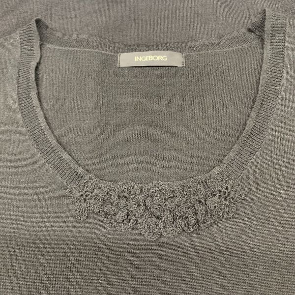 □ インゲボルグ INGEBORG セーター 長袖 オーバルネック ニット