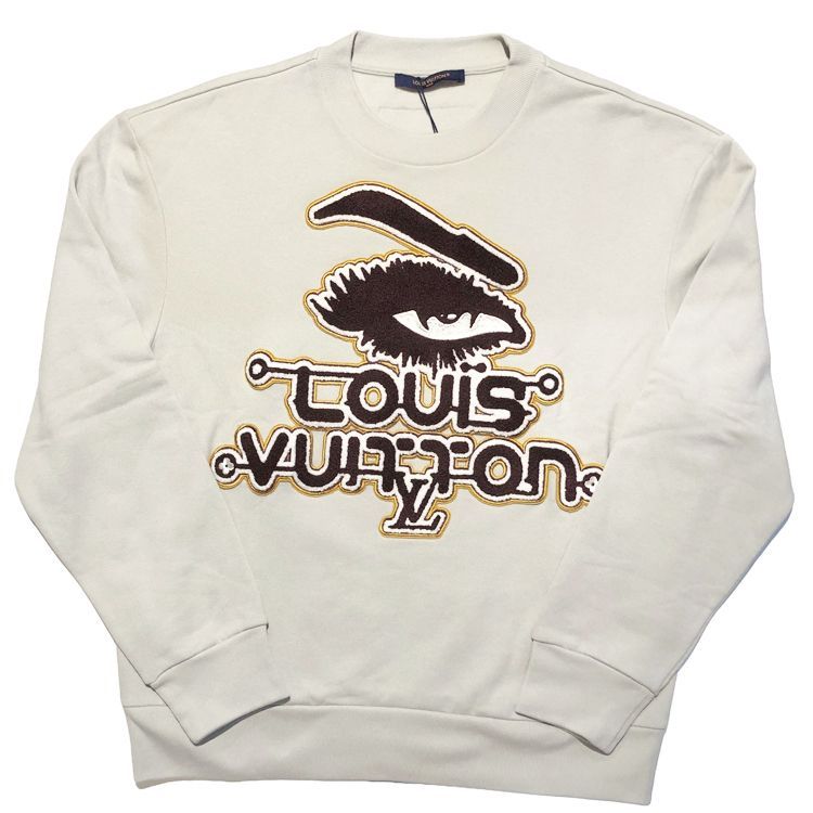 未使用品 LOUIS VUITTON ルイヴィトン 23AW ワッペンロゴ クルーネック