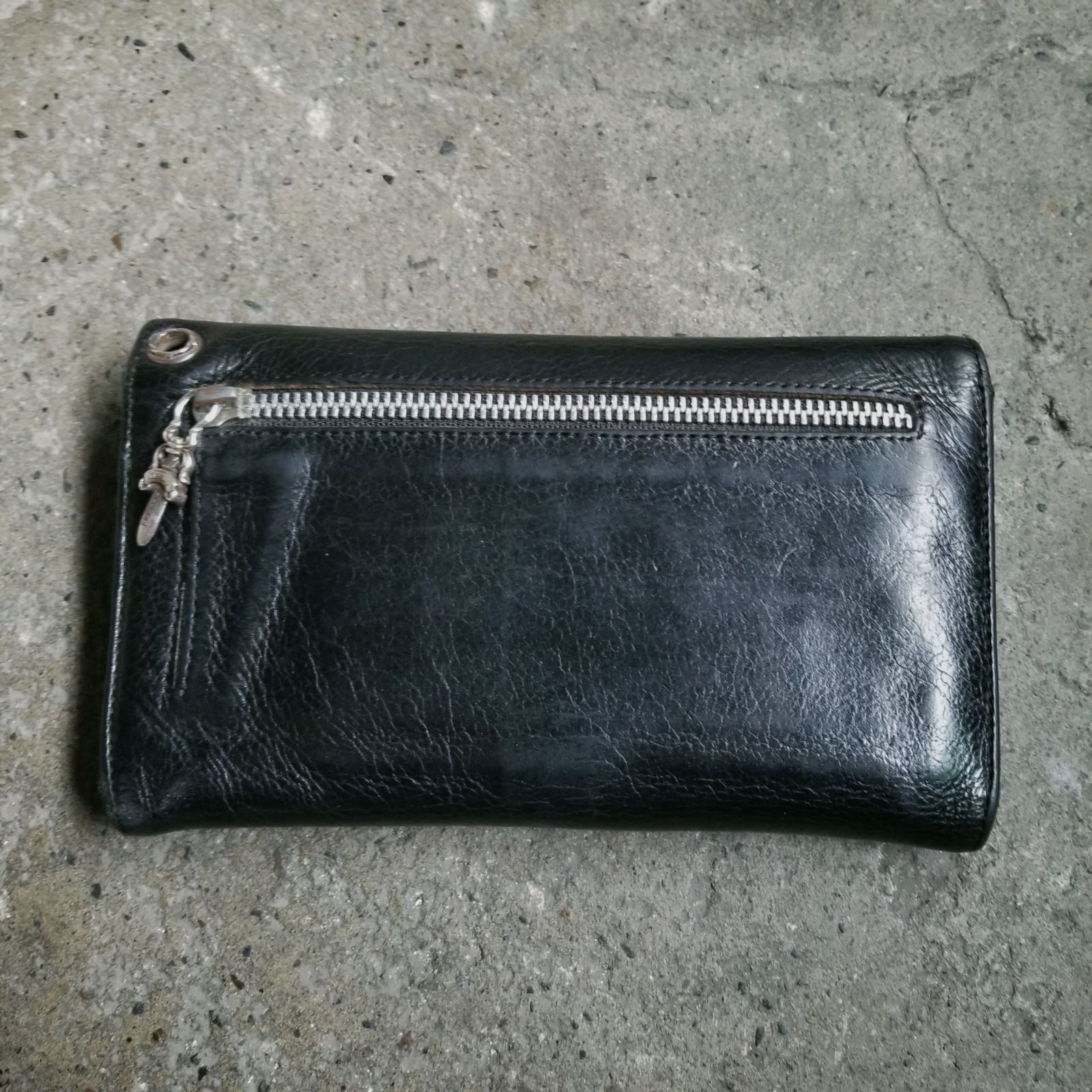 CHROME HEARTS WAVE ウォレット ヘビーレザー クロムハーツ ウェーブ