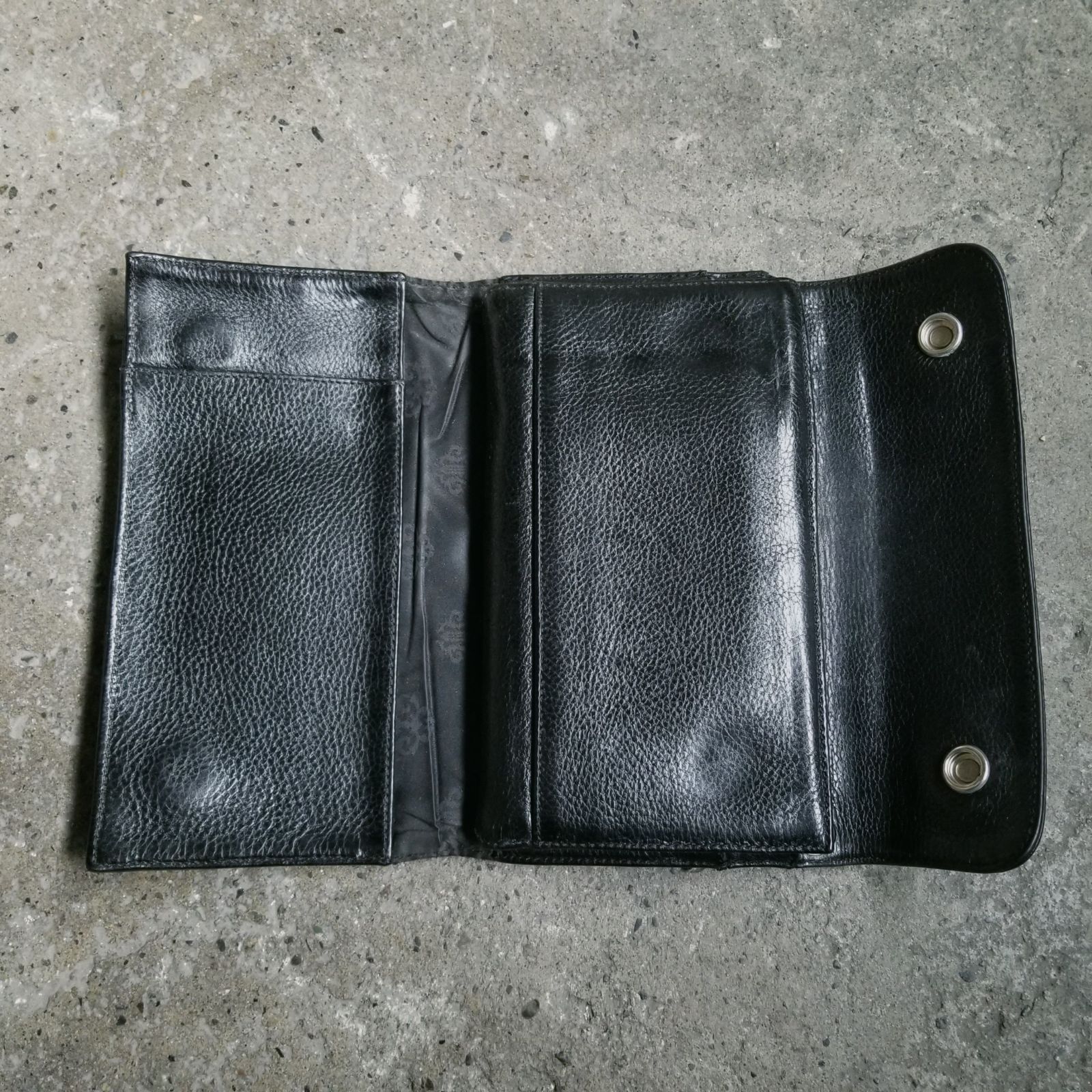 CHROME HEARTS WAVE ウォレット ヘビーレザー クロムハーツ ウェーブ