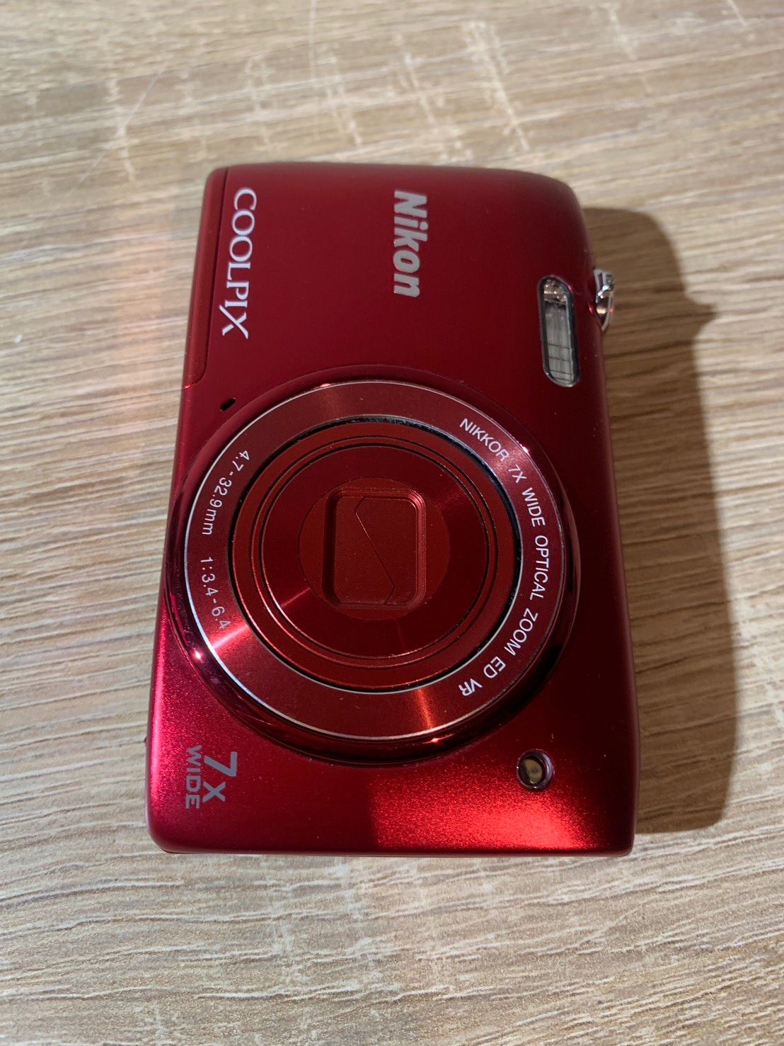 7220 Nikon COOLPIX S3500 レッド デジカメ 動作確認済み 美品 - メルカリ