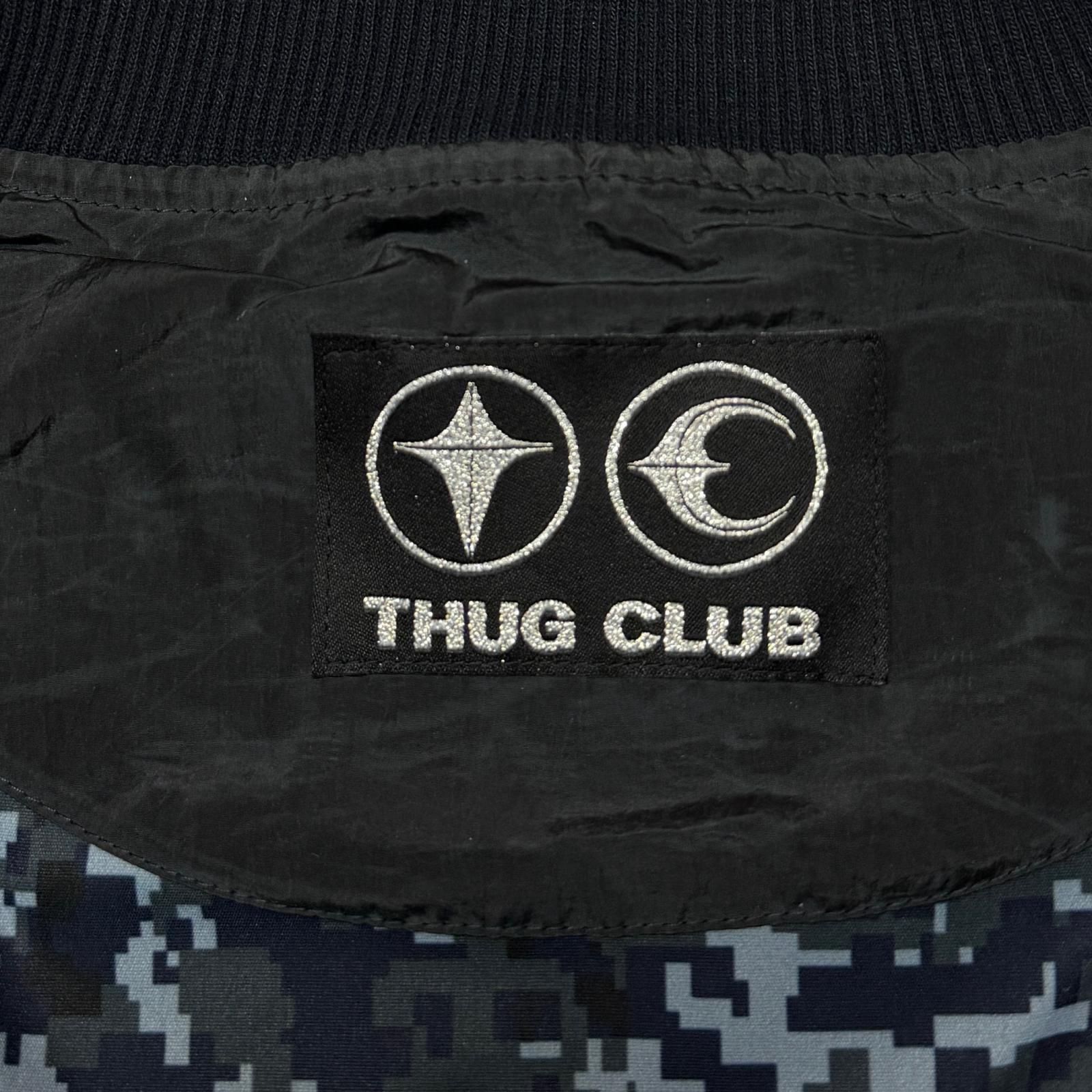 未使用 THUG CLUB ブラック ロゴ ボンバージャケット 【公式通販】