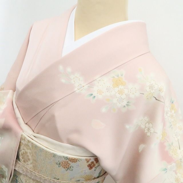 正絹 仕付け糸付