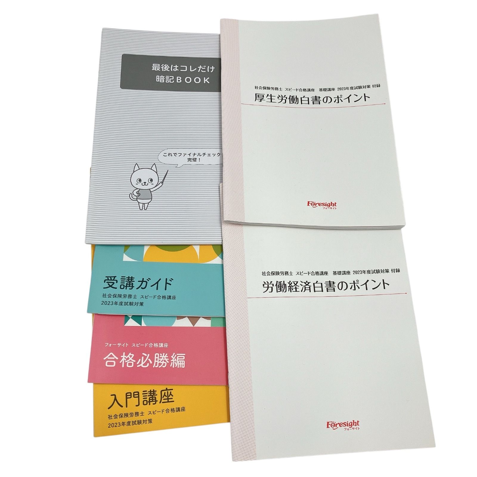 B075 Foresight フォーサイト 社会保険労務士 スピード合格講座 2023