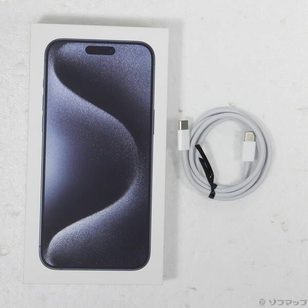中古品〕 iPhone15 Pro Max 256GB ブルーチタニウム MU6T3J／A SIM