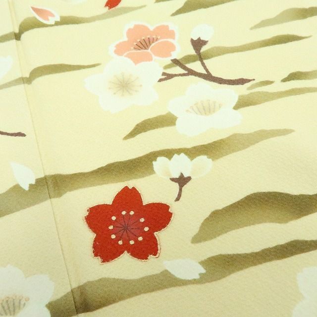 百華❀Y4250◇美品 やまと誂製 花井幸子落款 刺繍 桜 手縫い仕立て