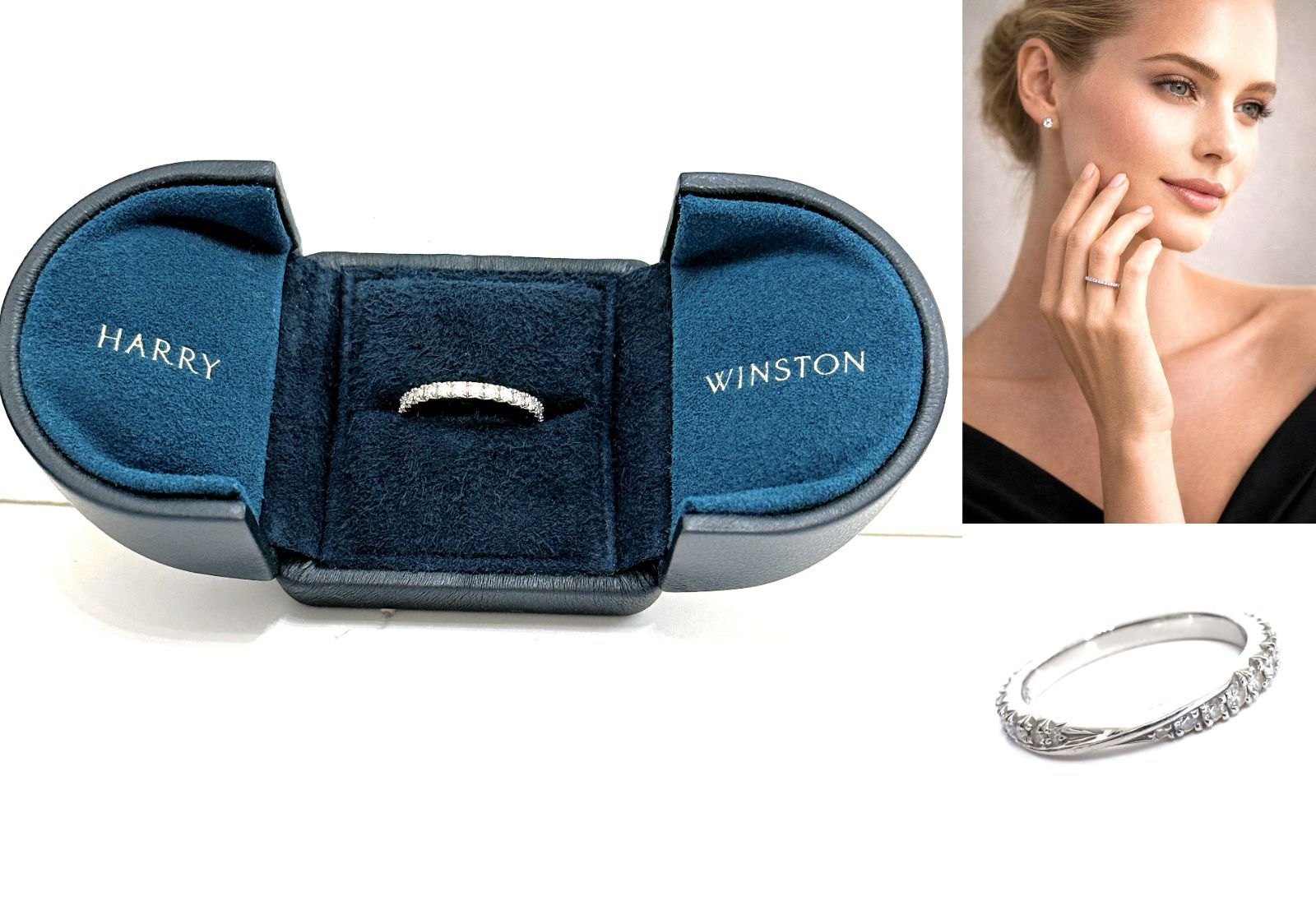 定価111万 美品 ギャラ 保証書 ケース付き HARRY WINSTON ハリー